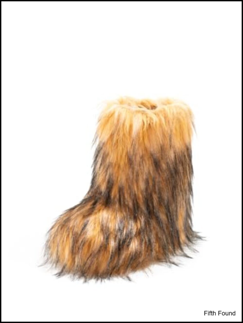Faux Fur Winter Mid-Calf Boots Fluffy Round Toe Snow Boots